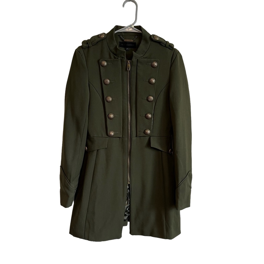 Steve Madden Army Green Jacket Long Heavyweight Women’s Size S